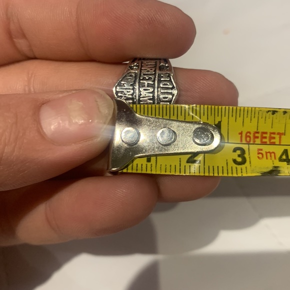 HARLEY DAVIDSON motorcycle company silver tone unisex ring - Picture 11 of 11